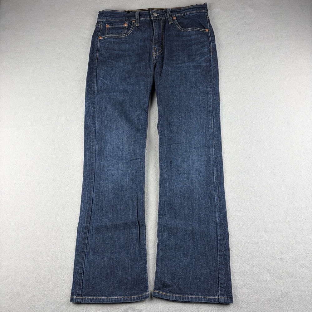 Levi's 527 Slim Bootcut Jeans Men's 32x30 Actual 32x29.5 Dark Wash Stretch